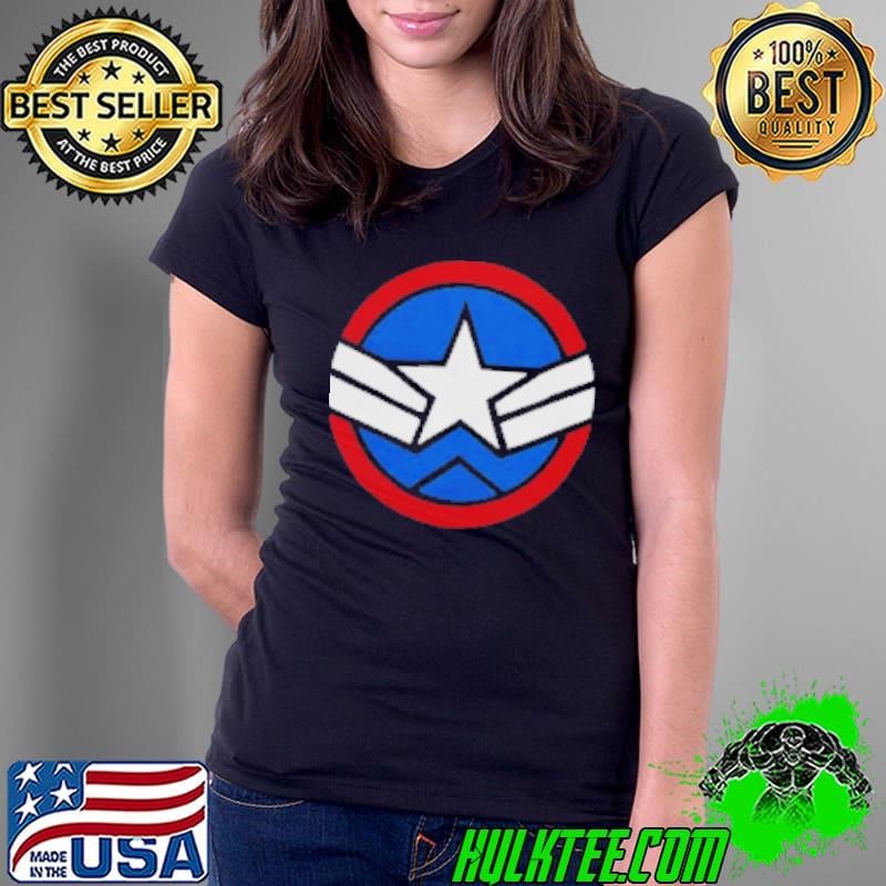 Nice Captain America Logo Ladies Tee