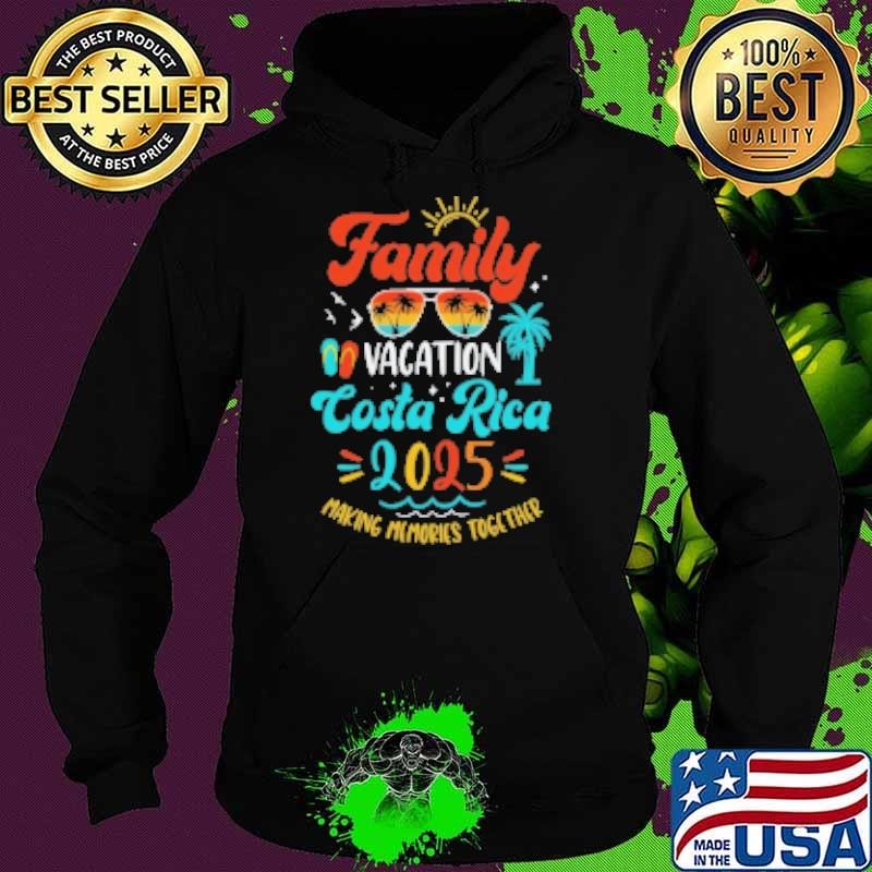 Nice Family Vacation 2025 Costa Rica Matching Summer Vacation Hoodie
