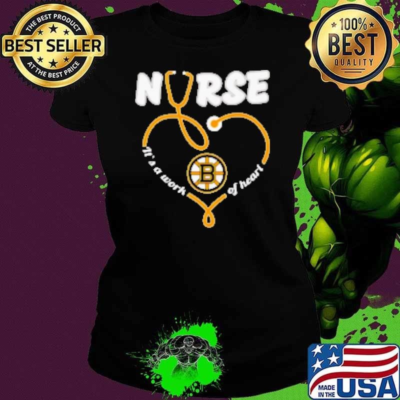 Nurse it's a work of heart Boston Bruins Shirt