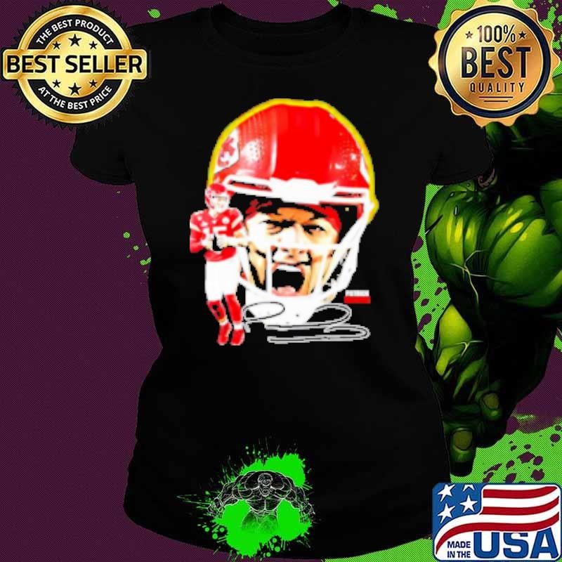 Patrick Mahomes Kansas City Chiefs big head vintage Ladies tee
