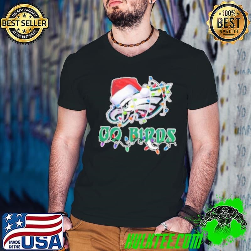 Philadelphia Eagles Logo Santa Hat Go Birds Christmas Shirt