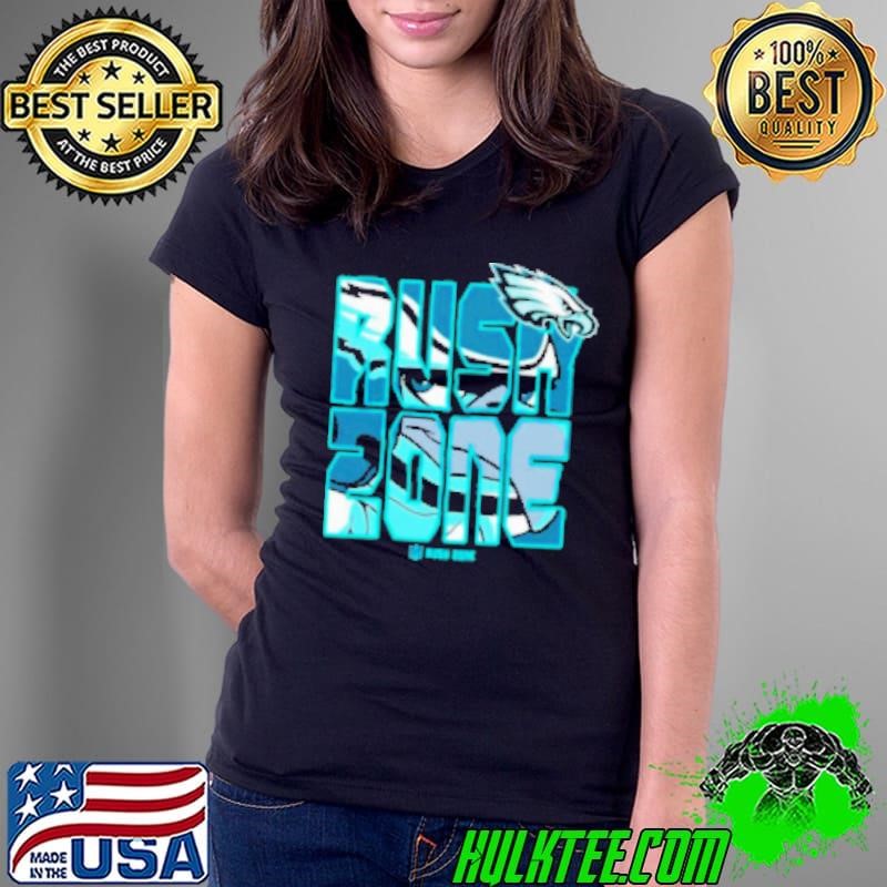 Philadelphia Eagles NFL Rush Zone Football Logo Ladies Tee