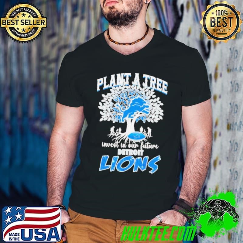 Plant a tree invest in our future Detroit Lions Guys V Neck