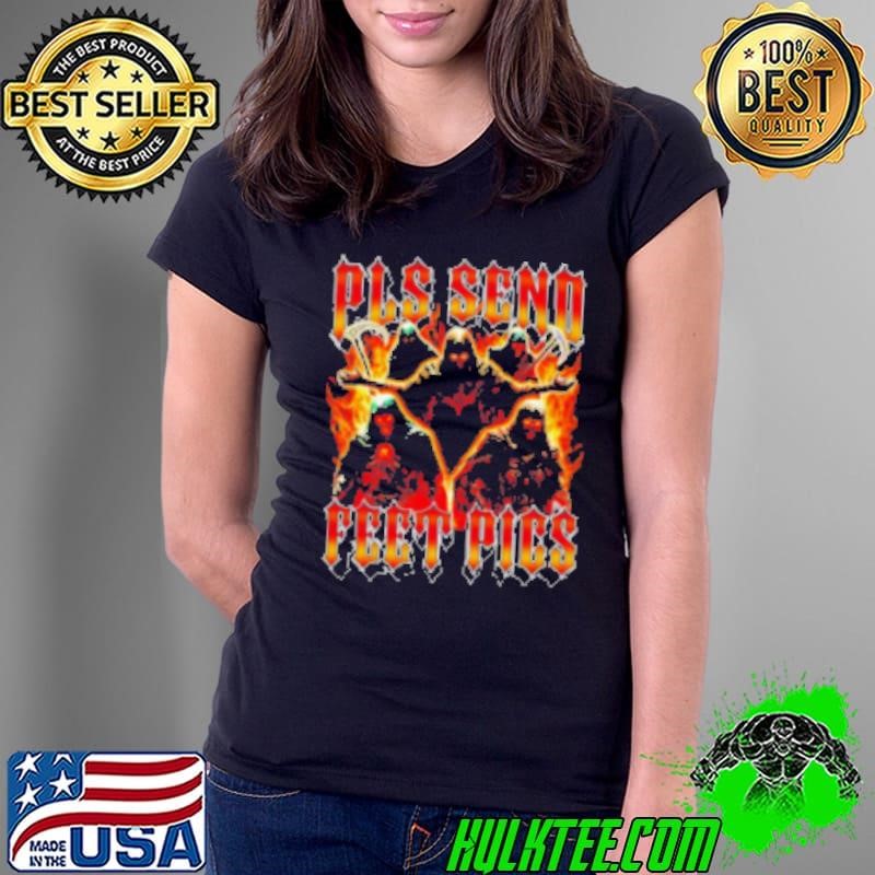 Pls send feet pics death reaper flames vintage Shirt