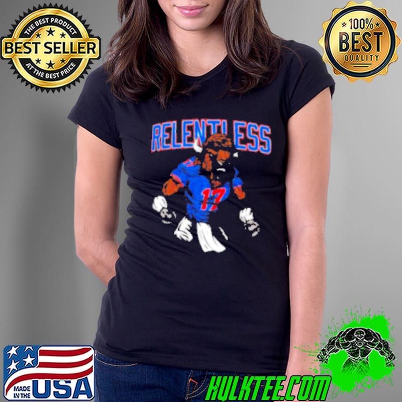 Relentless Buffalo Bills Josh Allen Bill Mascot 17 Ladies Tee