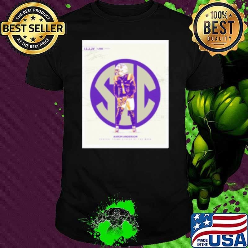 SEC LSU Tigers Special Teams Player of the Week Aaron Anderson Dec 2 2024 Signature Shirt