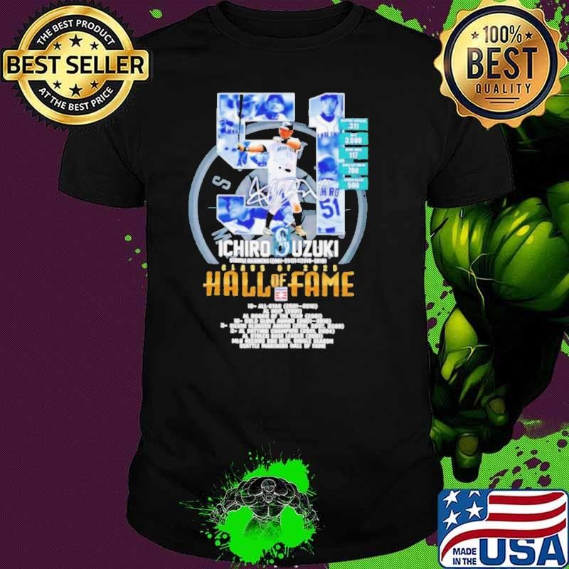 Seattle Mariners Ichiro Suzuki Class of 2025 Hall of Fame Baseball Signature shirt