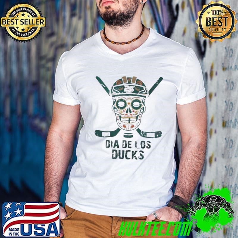 Skull Dia De Los Ducks Anaheim Ducks hockey Guys V Neck