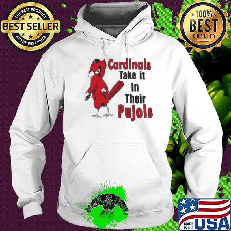 St Louis Cardinals Cardinal Take It In Their Pujols Mascot Hoodie