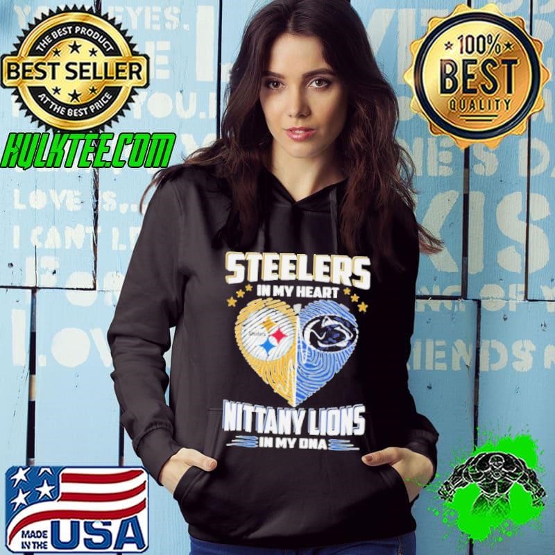 Steelers In My Heart Nittany Lions In My DNA Hoodie