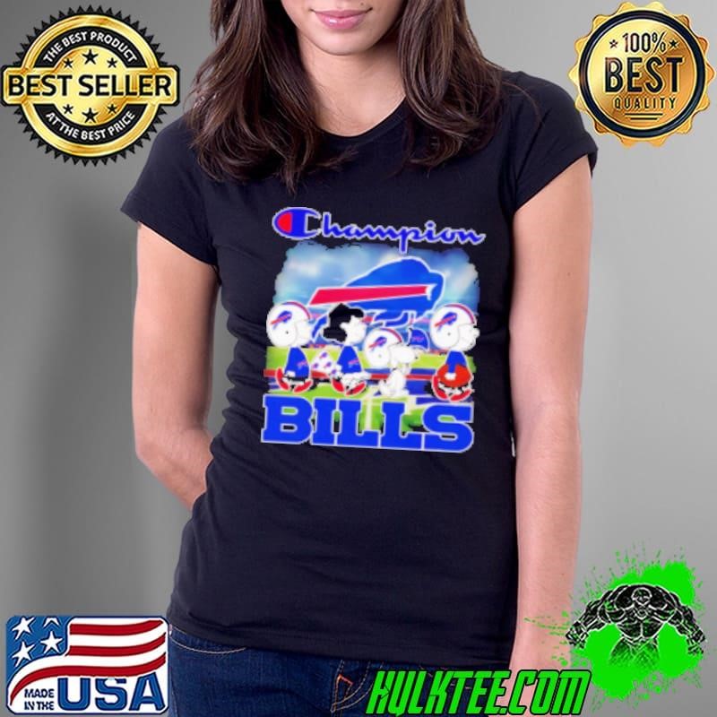 The Peanuts walking Champion Buffalo Bills Ladies Tee
