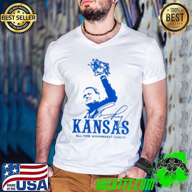 Top Bill Self Kansas Jayhawks Ash Rally Basketball Winningest Coach Shirt