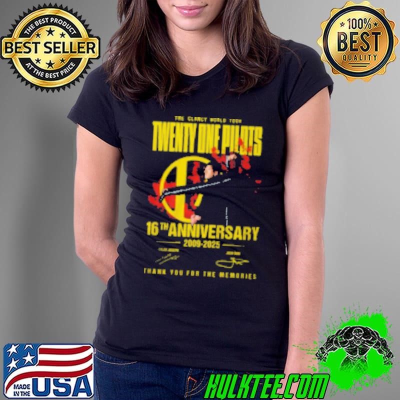 Twenty One Pilots 16th anniversary thank you for the memories Shirt