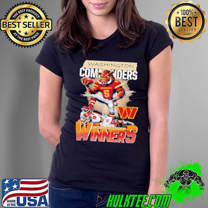 Washington Commanders NFC Wild Card Playoffs 2025 winners mascot graphic shirt