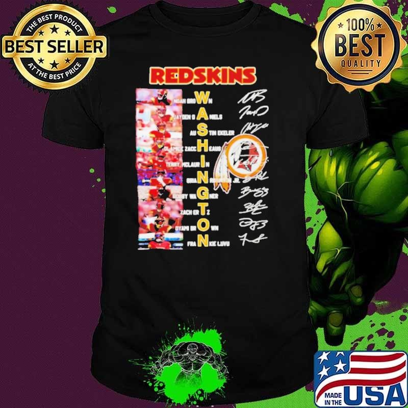 Washington Commanders Redskins all team signature shirt