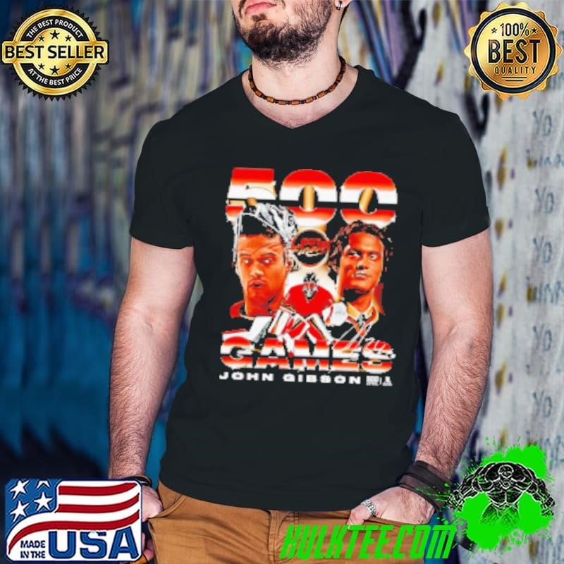 500 Games John Gibson Anaheim Ducks Shirt