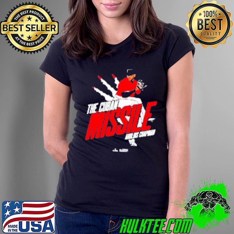 Aroldis Chapman The Cuban Missile In Boston Red Sox Ladies Tee