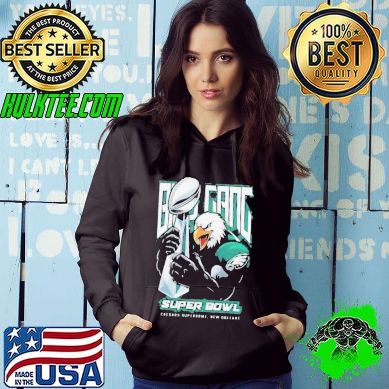 Bird Gang Super Bowl Lix Trophy Champion Eagles Mascot Shirt