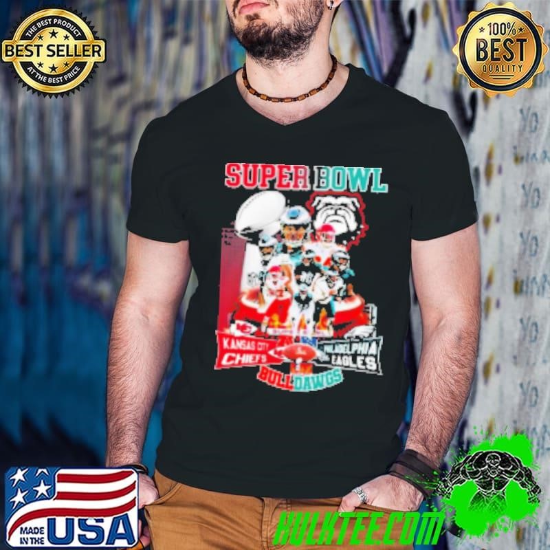Chiefs And Eagles Super Bowl Bulldawgs 2025 Shirt