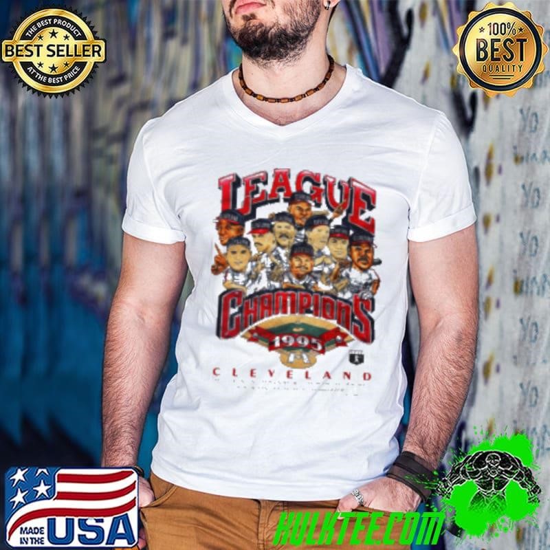 Cleveland Indians 1995 League Champion Caricature Shirt