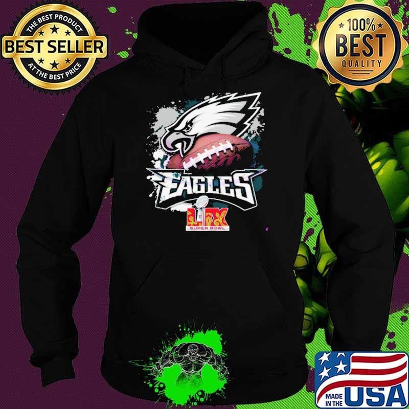 Eagles Football Logo Super Bowl Lix Hoodie