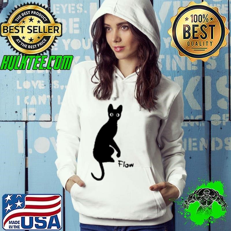 Flow Movie India Ink Cat Shirt