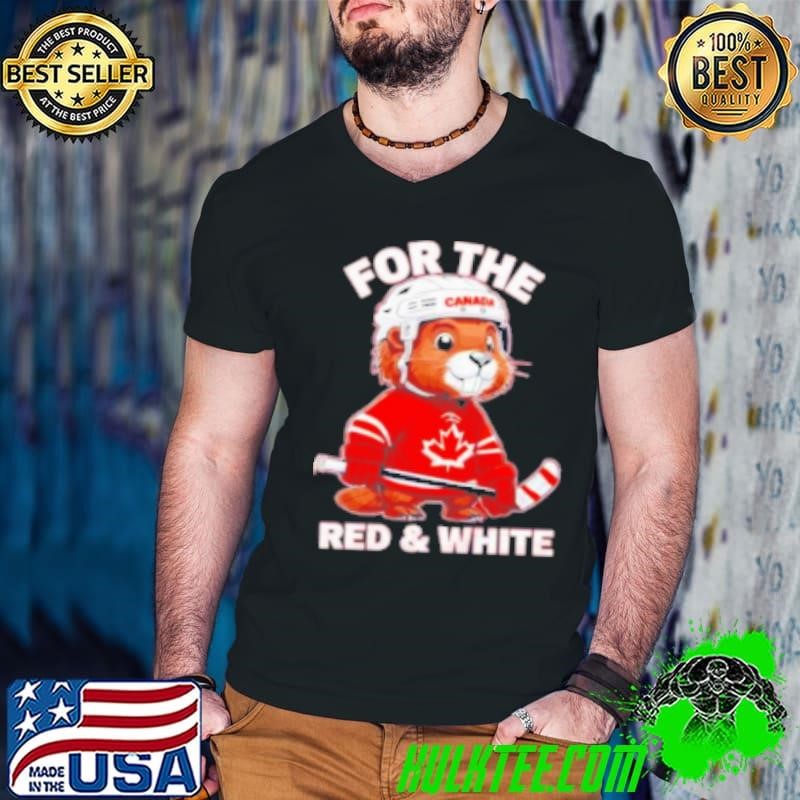 For the red white Canada hockey mascot Shirt