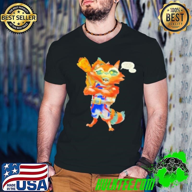 Groot and Raccoon together we are going to save the universe comic Shirt