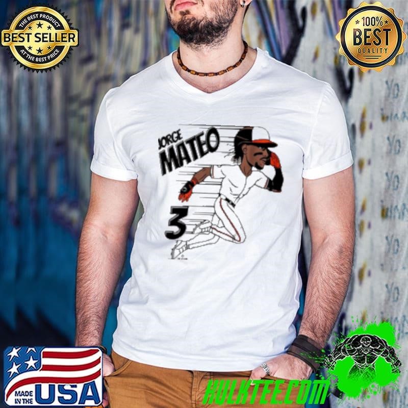 Jorge Mateo Speed 3 Baltimore Orioles MLB Baseball 2025 Cartoon Painting Shirt