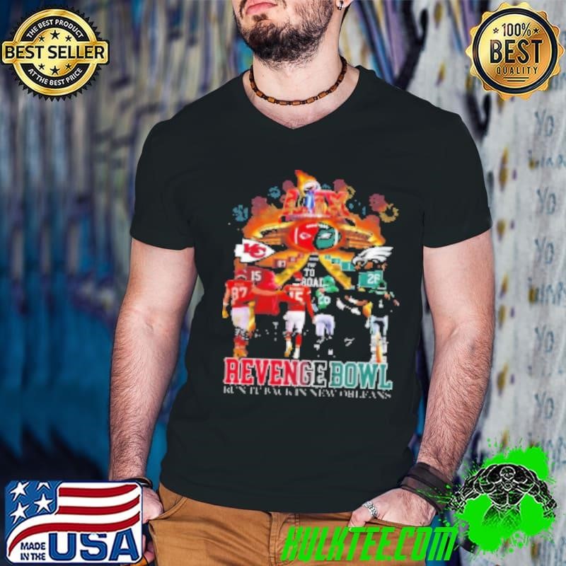 Kansas City Chiefs And Philadelphia Eagles Revenge Bowl Signatures 2025 Shirt