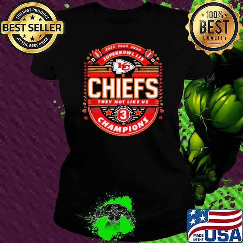Kansas City Chiefs Super Bowl LIX Champions they not like us shirt