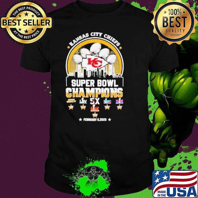 Kansas City Chiefs city Super Bowl LIX Champions 2025 Unisex