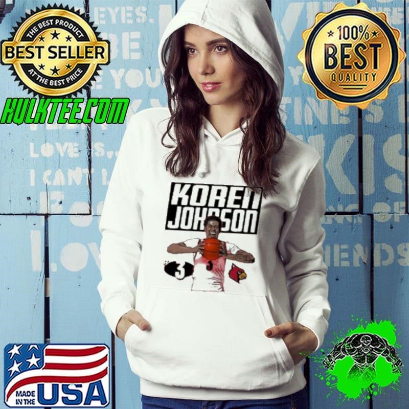 Koren Johnson Louisville Cardinals cartoon player Hoodie