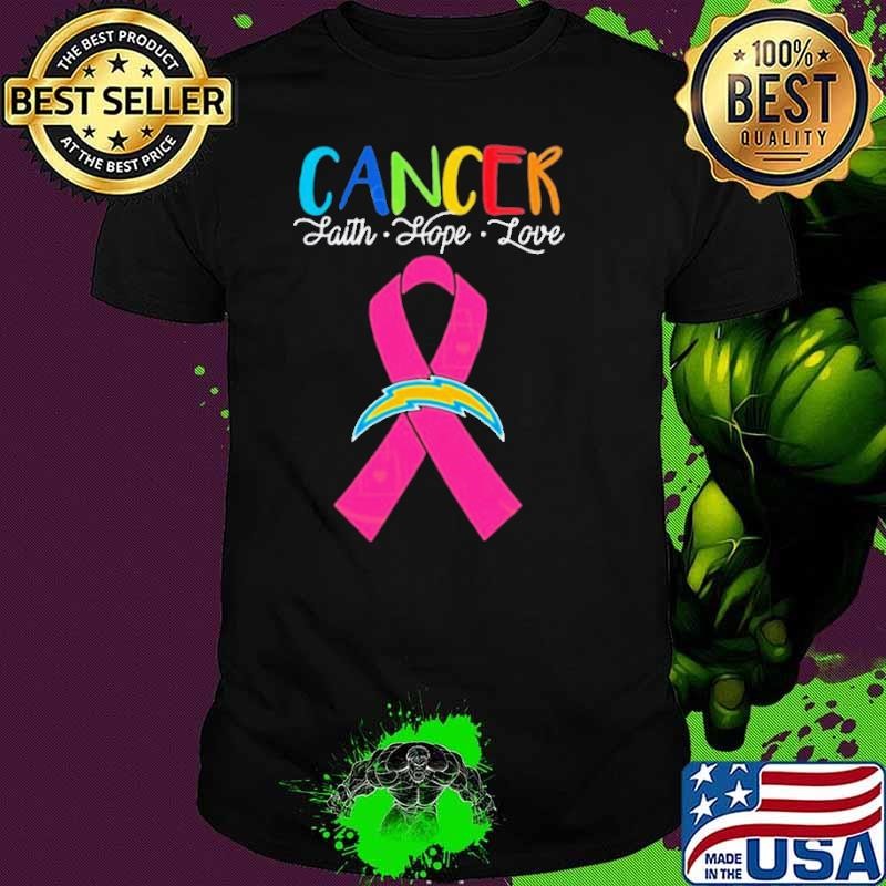 Los Angeles Chargers Cancer Faith – Hope – Love Logo Shirt