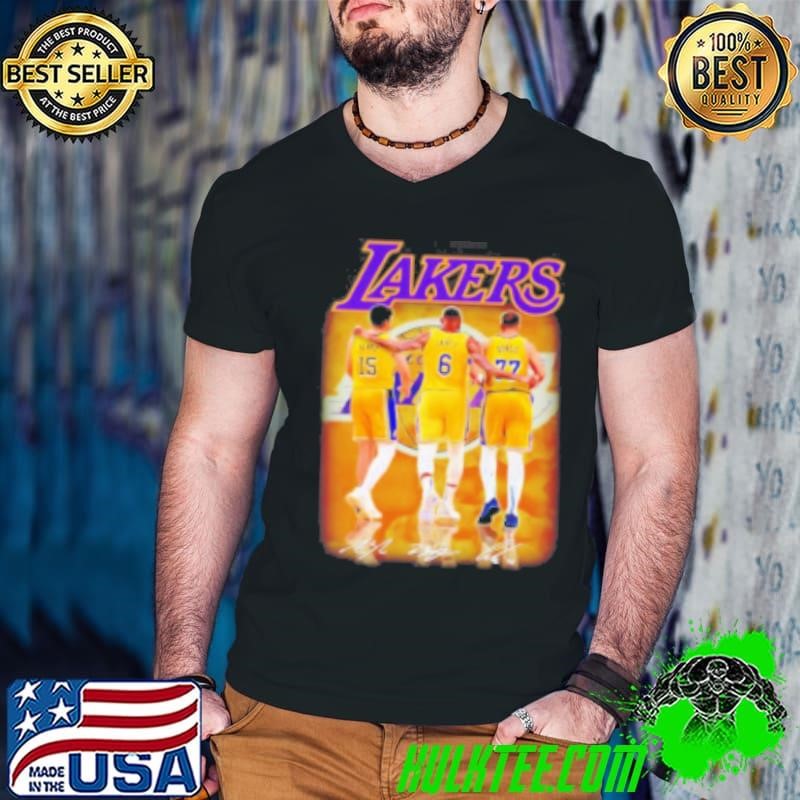 Los Angeles Lakers Austin Reaves Lebron James and Luka Doncic signatures Shirt
