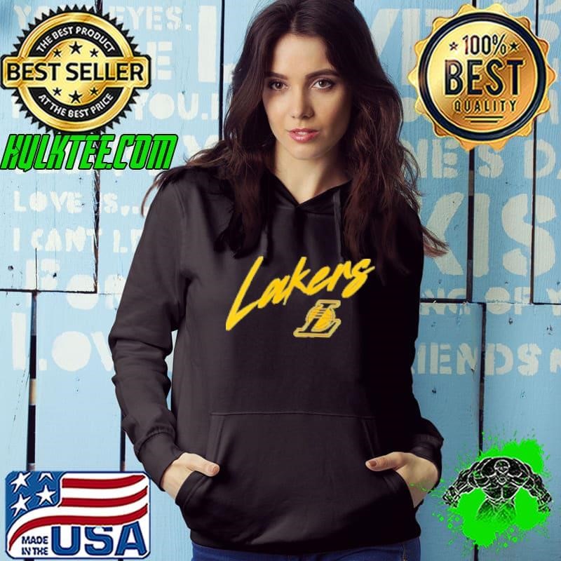 Los Angeles Lakers Color Block Slant Hoodie