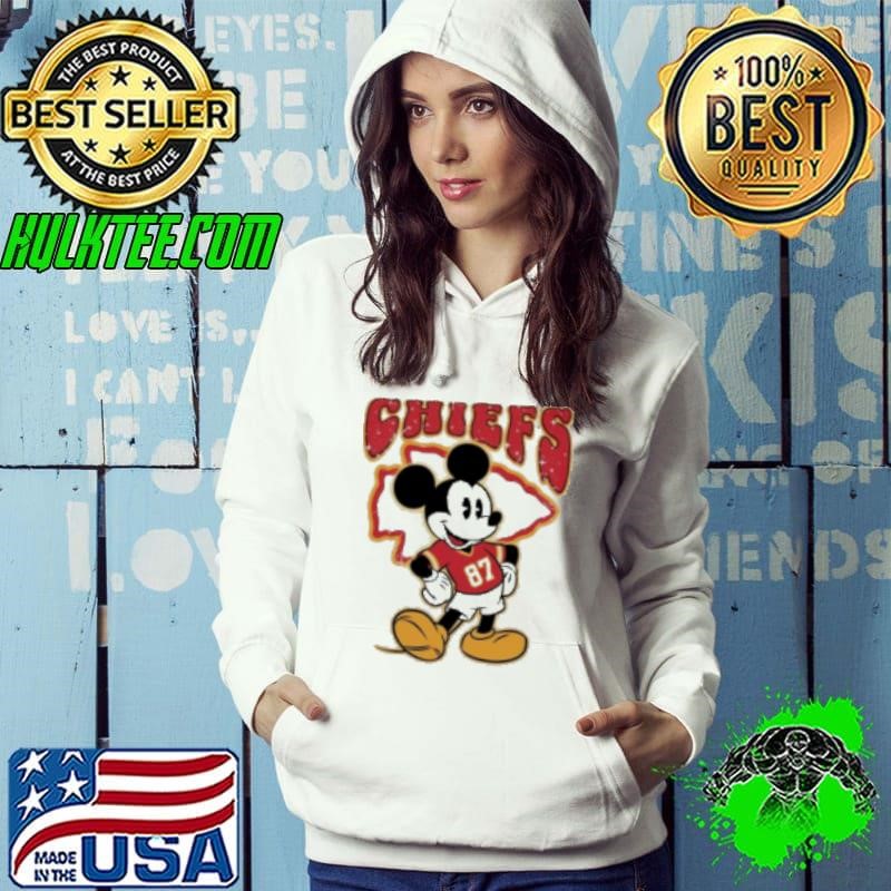 Mickey Mouse Travis Kelce Kansas City Chiefs Hoodie