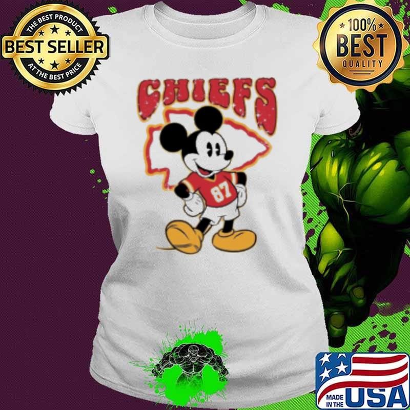 Mickey Mouse Travis Kelce Kansas City Chiefs Shirt