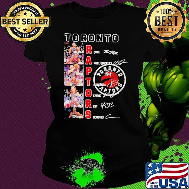 NBA Toronto Raptors players name signature shirt