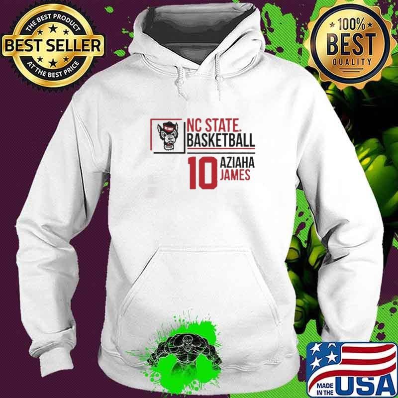 NC State Wolfpack basketball Aziaha James number 10 Hoodie
