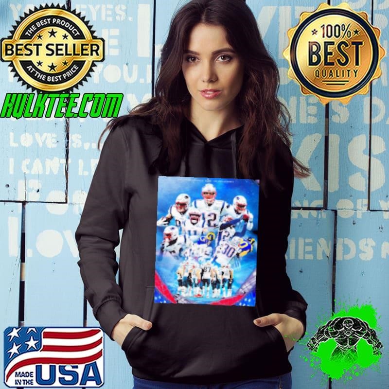 New England Patriots 13 Win Los Angeles Rams 3 Super Bowl LIII Number 6 Hoodie