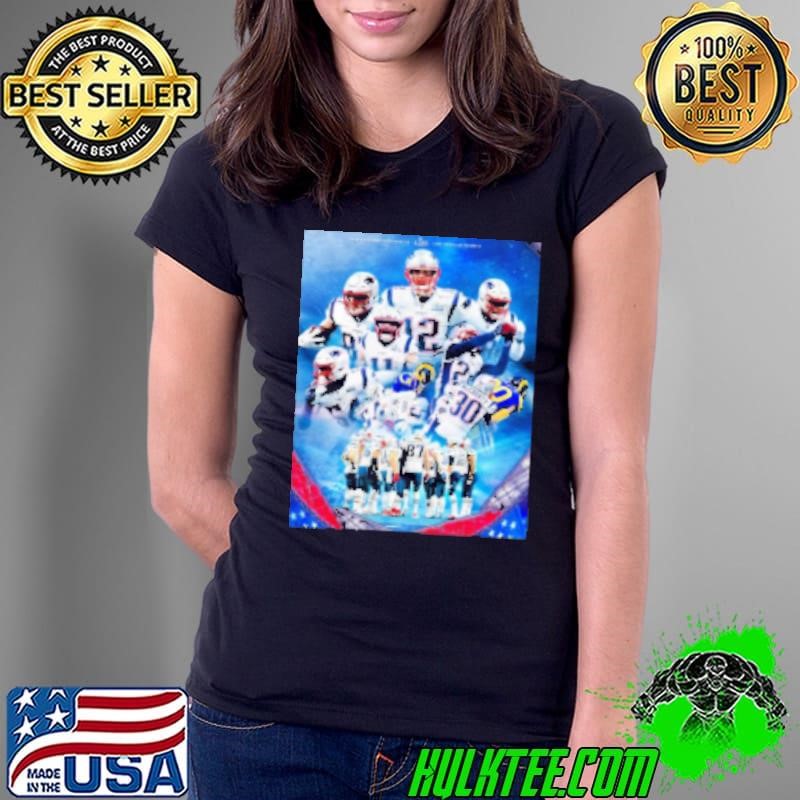New England Patriots 13 Win Los Angeles Rams 3 Super Bowl LIII Number 6 Ladies Tee