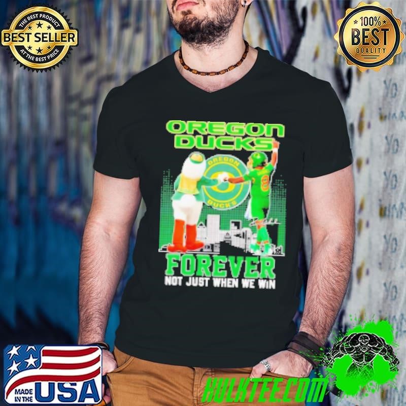Oregon Ducks forever not just when we win mascot and Dillon Gabriel Shirt