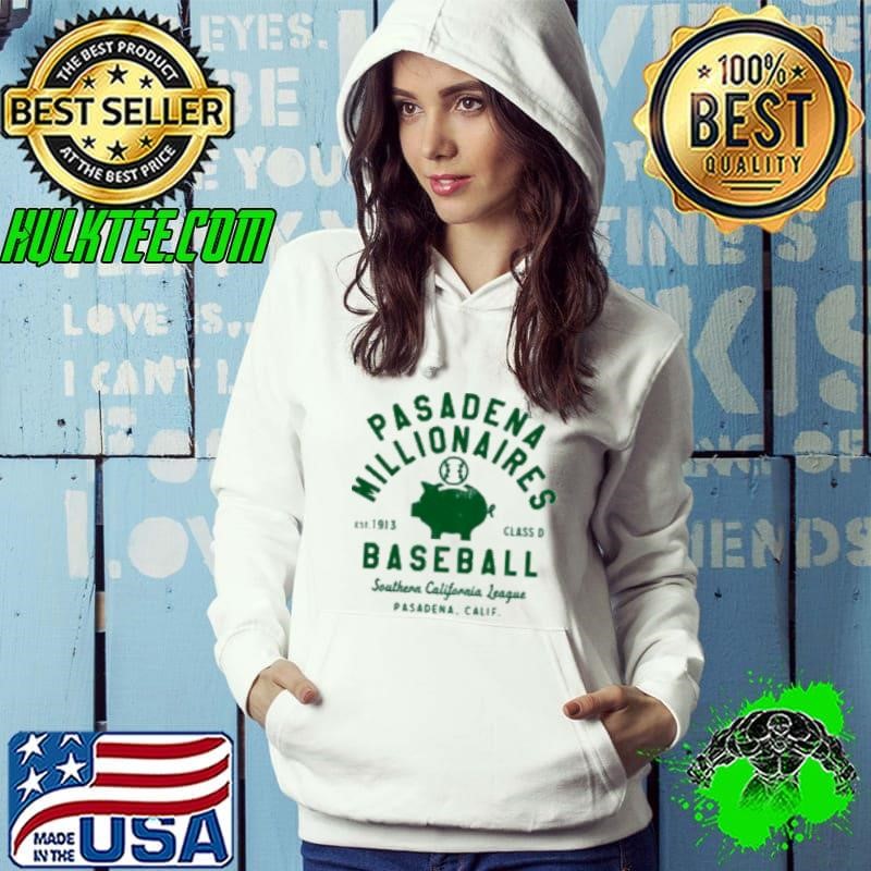Pasadena Millionaires Vintage Defunct Baseball Teams Southern California League Shirt