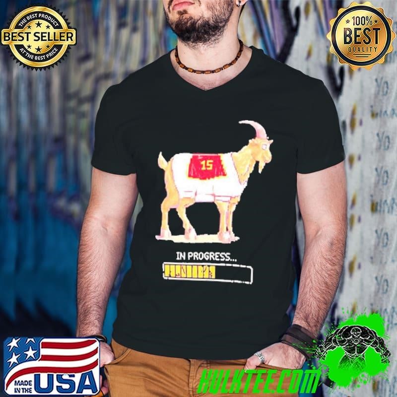 Patrick Mahomes Super Bowl Lix Kansas City Chiefs Goat In Progress 15 Shirt