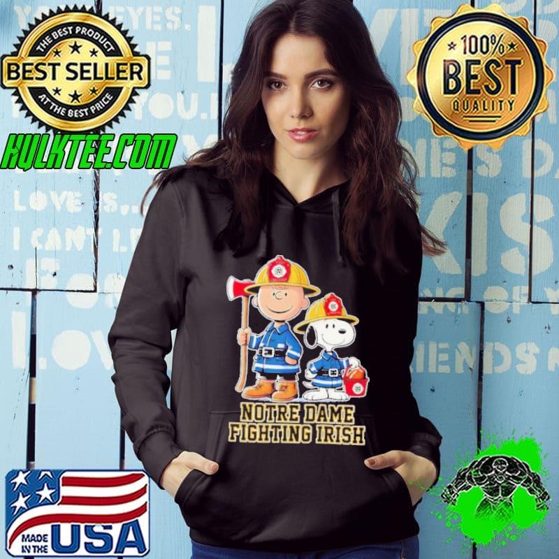 Peanuts firefighters Notre Dame Fighting Irish shirt