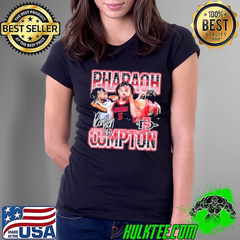 Pharaoh Compton San Diego State Aztecs signature vintage graphic Ladies Tee