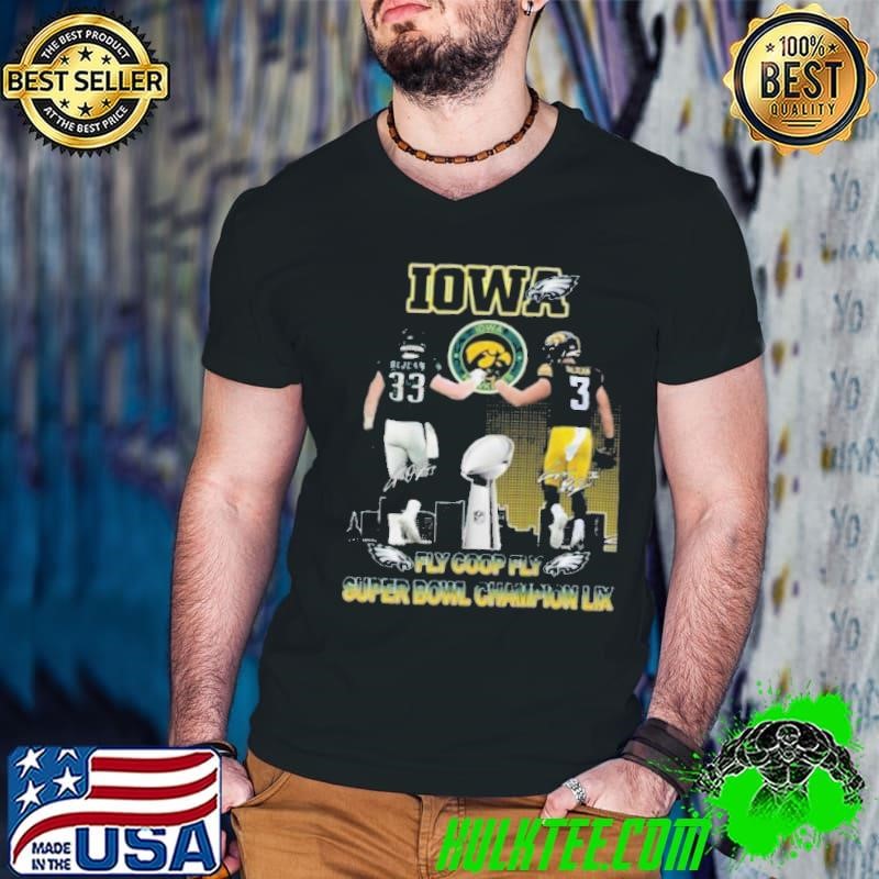 Philadelphia Eagles Iowa Hawkeyes DeJean Fly Coop Fly Super Bowl Champions LIX Guys V Neck