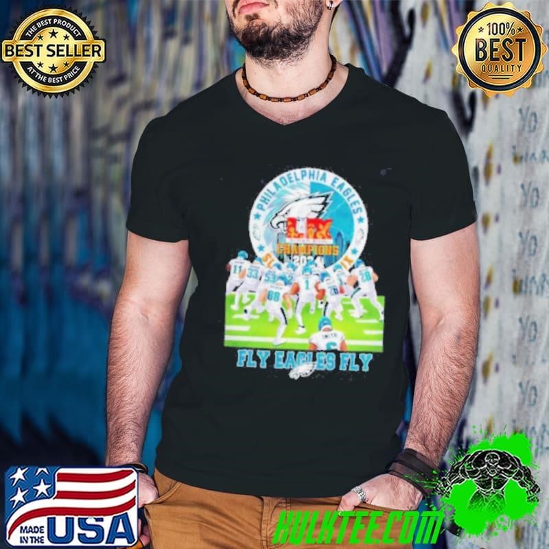 Philadelphia Eagles NFL LIX Super Bowl Champions 2024 Fly Eagles Fly stadium shirt