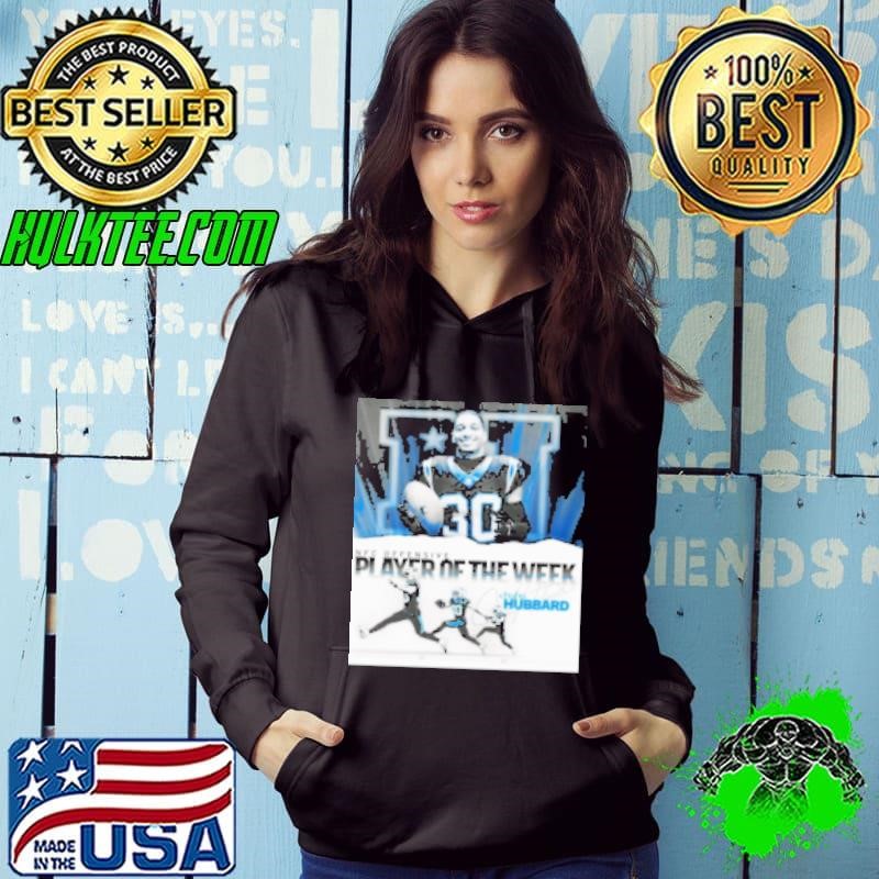 Poster NFL Offensive Player Of The Week Chuba Hubbard Signature Carolina Panthers Hoodie
